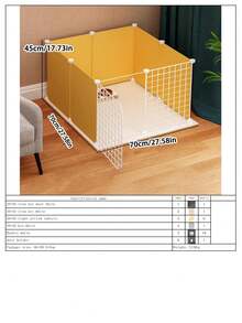 适用于小型犬、博美犬、吉娃娃、兔子、小猫的模块化室内宠物围栏，易于组装 - 彩色 - 查看 12