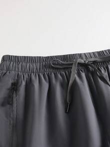3 Pack Women's Fashion Solid Color Casual Drawstring Waist Cargo Pants, Zipper Pockets, Multi-Pocket Design, Daily Wear Long Trousers - Gray Green Khaki - View 3
