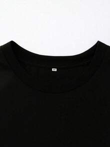 Women's Oversized T-Shirt Train Like A Girl Gym Long T-Shirt Stylish Urban Streetwear 100% Cotton - 黑色 - 查看 7