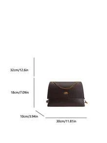 Fashionable High-End Women's Handbag, New Luxury One Shoulder Bag, Retro Large Capacity Tote Bag, Messenger Bag - Coffee - View 7