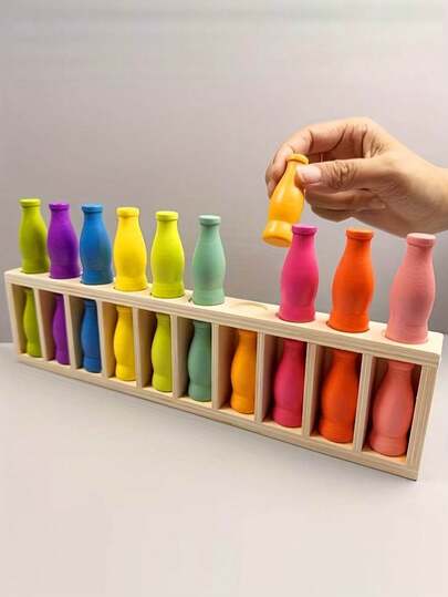 一套派对杯子猜谜游戏，杯子分类挑战，趣味双人盲猜游戏，记忆力和逻辑训练，彩色颜色识别，趣味颜色猜测，纠错，识别，分类和匹配，适合感恩节派对、生日和节日礼物、情人节、派对、洗礼、乔迁游戏道具。