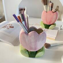 1 Stück Blumen Makeup Pinsel Halter, Büro Stiftbecher, Schlafzimmer Deko Schreibtischorganizer, Halloween & Weihnachtsgeschenk - Blumenaufbewahrung - Übersicht 8