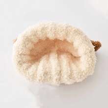 Set de 2 piezas Sombrero + Bufanda para Mascotas, Sombrero de Mascota de Peluche con Diseño de Oso de Dibujos Animados, Bufanda de Mascota con Diseño de Oso de Dibujos Animados, Adecuado para Perros Pequeños en Otoño/Invierno - Multicolor - Ver 10