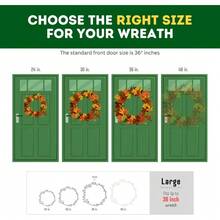 : Primode Wreath Storage Bag with Clear Window | Garland or Xmas Wreath Container for Easy Storage (24Ó Holiday Wreath Bags) (Green) - rojo - Ver 4
