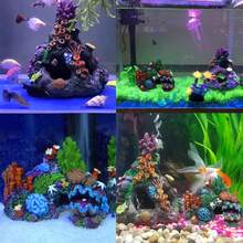 1 Coral Reef Decoration, 1 Starfish Bucket, 6pcs Aquarium Decorative Plants (Multiple Sets Available), Suitable For Betta Fish Tank Decor - A - View 9