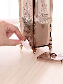 1pc Butterfly Pattern Nail Polish Remover Wipes (With Cover), Manicure Tool Storage Box - Multicolor - View 10