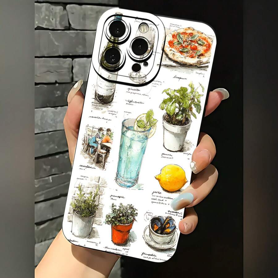2026 nueva funda de teléfono esmerilada, funda de teléfono con impresión de pizza, limón, hierba y cóctel para iPhone 17 14 13 12 11 Pro Max Se Galaxy S23 S22 S21 S20 A54 A53 A52 A34 A33 A32 A23 A22 A21 A14 A13 A12 A03s A03 A02 A01 A01s A01s A01s A01s A01s A01s A01s A01s A01s A01s A01s A01s A01s A01s A01s A01s A01s A01s A01s A01s A01s A01s A01s A01s A01s A01s A01s A01s A01s A01s A01s A01s A01s A01s A01s - Blanco antiguo - Ver 1