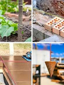 One 100 Meter Roll Of Twisted Masonry Rope, Available In 4 Colors, Suitable For Gardening Or Masonry Tools, Outdoor Kite Rope, Multi-Purpose Garden Rope For Craft And Gardening Applications, Garden Rope | Colored Rope | Elastic Nylon Rope