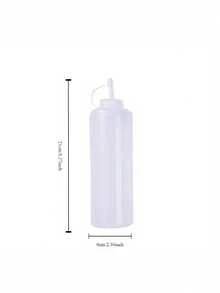 1pc Plastic Squeeze Bottle Condiment Dispenser Mustard Ketchup Sauce Vinegar Accessories Supplies Kitchen Convenience Tools - Multicolor - View 4