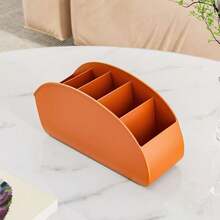 1pc Multifunctional Desktop Storage Box, Luxury Makeup Organizer, Remote Control Holder, Pen Cup, Compartment Organizer, Large Capacity, Minimalist Design