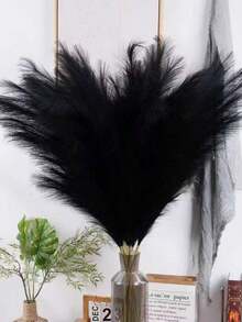 30pcs High Quality Artificial Black Rose Bouquet - Autumn Festival Fake Flowers, Suitable For Holiday And Party Decoration, Home Wedding DIY Outdoor Garden Elegant Floral Arrangement, Gathering Gift, Yard Cemetery Memorial Decoration, Suitable For Valentine's Day, Thanksgiving, Halloween And Other Occasions. - Black - View 6