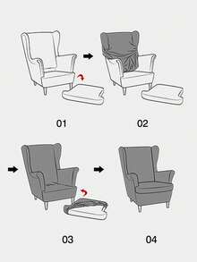 1pc Jacquard Velvet Armchair Cover, Stain-Resistant, Dust-Proof, Scratch-Resistant, Suitable For All Seasons, Available In Multiple Colors, Ideal For Home, Bedroom, Living Room And Dining Room - Beige - View 4