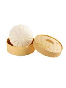 1/2pcs Dumpling Shaped Soft Cute Stress Relief Toy, Dumpling Shaped Squeeze Stress Ball, Steamed Bun Shaped Squeeze Stress Relief Toy, Dough Ball Soft Cute Dumpling Shaped Sensory Stress Relief Toy, White Soft Cute Bun Adult Gift - Multicolor - View 12