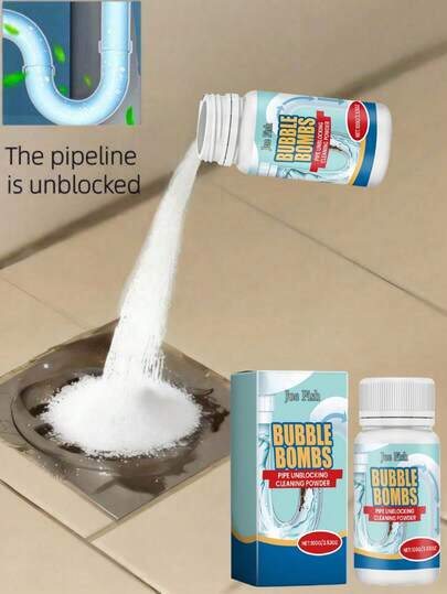 JUE FISH Drain Cleaning Powder, Suitable For Cleaning Toilet, Bathroom Tub, Kitchen Sink, Unclogging And Deodorizing Drains, Can Be Used As A Cleaning Detergent, Great Gift For Friends And Family