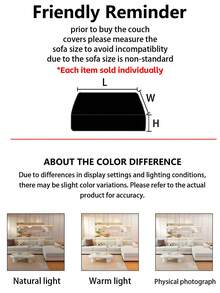 1pc Linear Quilted Sofa Slipcover, Thickened Full Coverage Design, Anti-Slip & Pet-Friendly Easy-Care Cover - Beige - View 5