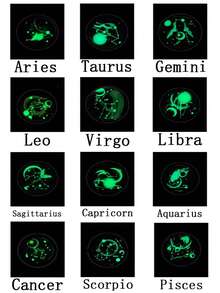 Bộ 3 mặt dây chuyền hình mặt trăng biểu tượng 12 cung hoàng đạo cổ điển, mặt dây chuyền hình thẻ chòm sao, quà tặng sinh nhật cho bạn bè và người yêu. - Trắng K - Xem 4