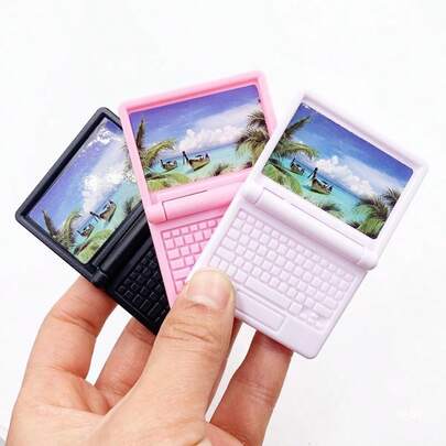 9 Colors Mini Foldable Laptop Computer Model, Suitable For Micro Landscape, Dollhouse