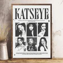 1幅无框墙面装饰画，KATSEYE音乐海报 | 女子组合墙面艺术 | 美丽混乱流行海报 | 现代音乐主题房间装饰画，墙面艺术，家居装饰，房间装饰，浴室装饰 - 彩色 - 查看 3