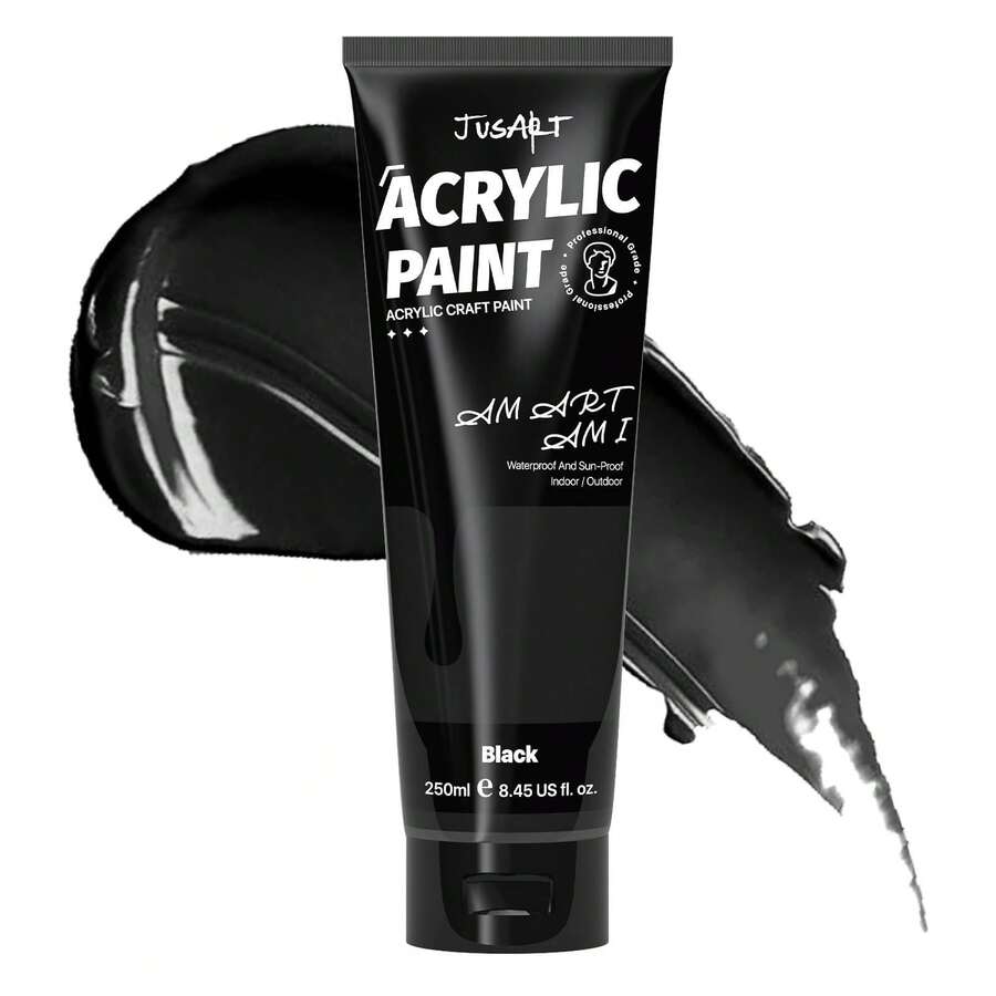 Acrylic Paint, Paint Tubes (250ml /8.45 Oz Rich Pigment Art Craft Paints For Canvas Painting, Wood, Fabric, Stone, Ceramics, Art Supplies For Artists, Adults
