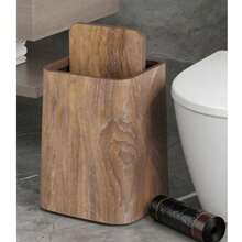 Sealed Trash Can With Lid, Large Capacity, PP Retro Design, Garbage Bags, Suitable For Kitchen, Living Room, Bathroom - Multicolor - View 13