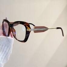 1副/2副豹纹方形女士眼镜，超大复古镜框，Y2K风格，适合旅行、聚会、朋友外出和节日礼物 - 多色 - 查看 8