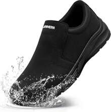 ¡RecomendadoLARN SAFETY Zapatos de Trabajo para Hombre, Antideslizantes, Impermeables, para Cocina, Chef, Servicio de Alimentos, Restaurante, Hospital, Negro, 27.5 cm¡Top de Temporada - 1 - Ver 1