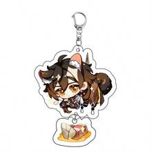 Acrylic Keychain Wendy, Klee, Mona, Sucrose Anime Peripheral Collection Toy Small Gift Backpack Pendant Ornament - Multicolor - View 5