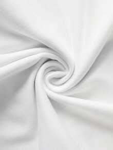 Women's Strapless Bandeau Top, New Summer Design With Portrait Graphic And Letter Print, Fashionable Casual Backless Cropped Camisole - White - View 5