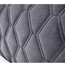 1pc Velvet Headboard Cover, Ultra-Soft & Smooth Quilted Headboard Protector, Thickened Solid Color Bed Back Dust Cover, Suitable For Valentine's Day - Grey - View 4