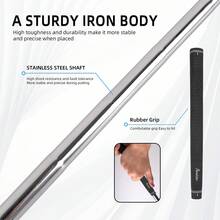 WUDAY Golf Schwarz Putter, Links-/Rechtshänder erhältlich - Null Drehmoment, exzentrischer Griff, CNC gefräste Fläche, niedriger Schwerpunkt, Richtungsstabilität, Ausrichtungslinie, geeignet für Golfer aller Geschlechter