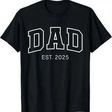 Promoted To Dad Est 2025 Daddy Be S First Time T Shirt - màu đen - Xem 1