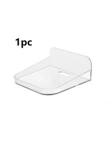 قاعدة حامل كاميرا جدارية عائمة قطعتان/قطعة واحدة، كاميرا مراقبة الحيوانات الأليفة داخلية، رف بدون ثقب، حامل صغير شفاف لاصق للسماعات والنباتات الصغيرة، نوعان من حوامل الجدار المتناسقة - متعدد الألوان - مشاهدة 12