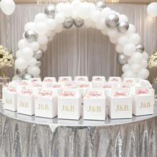 24pcs White Gable Party Favor Boxes, 7 X 3.5 X 6.6 Inches, Kidsssss Party Favors, Goodie Boxes For  Birthday, Wedding, Classroom Activity, Ba By Shower, And More,1Count(Packof24),White - White - 查看 4