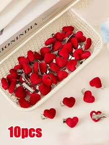 20pcs Women's Rose Hair Clips, Suitable For Valentine's Day, Parties, Gatherings, Weddings, And Daily Wear, Claw Clips, Hair Slide, Hair Barrettes Valentine's Day Accessories Gift, Head Accessories - Multicolor - View 5