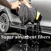 2pcs/Pack Extra Large Size Super Absorbent Microfiber Car Wash Towels, Multi-Purpose For Car/Table/Bathroom, Thick Plush Fabric, No Shedding - Double-sided Thickened 30*40cm - View 6