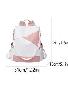 4-Piece Urban Functional Set: A Color-Block Backpack That Interprets The Aesthetics Of Digital Life, Suitable For Various Scenarios. One Set Of Equipment, Easily Handling City Life, Commuting, And Short-Distance Travel. - Multicolor - View 9