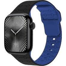 Deportiva Correa Silicona Compatible con Apple Watch 49mm 46mm 45mm 44mm 42mm 41mm 40mm 38mm,Pulsera Suave para  Ultra SE 3/2/1 Series 11 10 9 8 7 6 5 4 3 2 1,37492663 - Rojo - Ver 1