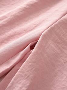 bearleader 2pcs/Set Girls' Summer Lace Bow Sleeveless Top And Pink Sweet Long Pants Casual Outfit - Pink - View 8