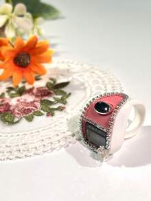 New Rhinestone Ring Electronic Counter, Compact And Portable, Suitable For Knitting, Tasbih (Prayer Beads), Games, Sports, And Other Counting Purposes - Multicolor - View 3