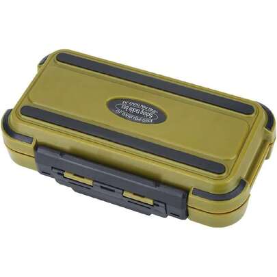 Caja de señuelos de pesca, cajas de aparejos de pesca, caja de almacenamiento para señuelos (verde militar) Material De Almacenamiento Para La Pesca,37491737
