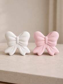 1pc Or 2pcs/Set Bow Vase Desk Decor Rack, Cute Ribbon Design Desktop Ornament, Home Decor, Makeup Brush Holder, Girly Bedroom Decoration, Best Friend Gift, Women Winter Gift - Multicolor - View 11