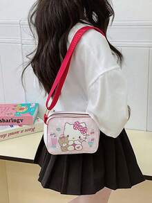1 PC Sanrio Children's Bag Katy Cat Girls' Cross Body Bag Fashion Princess Bag Baby Cute Cartoon One Shoulder Handheld Girls' Bag - Multicolor - View 3