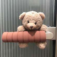 可爱白色泰迪熊门把手保护套 - 柔软面料，防撞防静电 - 适用于橱柜、卧室、办公室门。手套、可爱门把手保护套（泰迪熊造型）、隔热、情人节、小狗、嘉年华、派对装饰 - 彩色 - 查看 8