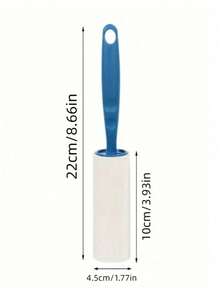 1pc Super Sticky Lint Roller, Pet Hair Removal Tool: 60 Sheets Per Roll, Effectively Removes Hair, Ideal For Dog & Cat Owners, Also Suitable For Cleaning Clothes And Furniture. - Black - View 3