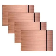 Printer Paper - Matte Brushed Rose Gold Panel With Black Engraving - View 7