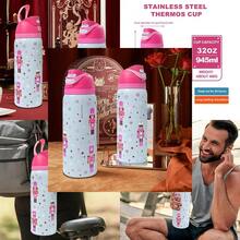 Nutcracker  Water Bottle 32oz, 945ML, ,With Straw,Heat Preservation Time More Than 24 Hours, Cold And Hot Water Can Be Insulated, Can Make Coffee, Frozen Drinks, , Exquisite Workmanship, Suitable For Camping, Work, Indoor And Outdoor Use. - Default - View 1