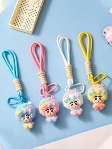 1 pieza Llavero con peluche de Shin-Chan con cabeza explosiva, pequeño colgante de bolso, regalo para amigos - Multicolor - Ver 5