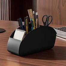 1pc Multifunctional Desktop Storage Box, Luxury Makeup Organizer, Remote Control Holder, Pen Cup, Compartment Organizer, Large Capacity, Minimalist Design