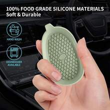 Silicone Round Deep Cup Holder | Deepened Cup Holder Anti-Spill And Anti-Slip, Easy To Clean, Large Capacity Heat-Resistant, Keeps Car Interior Clean, Coffee And Iced Drinks Won't Dirty The Car While Driving - Deepened Silicone Car Coaster - View 4
