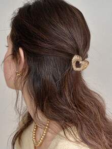 Small Size Alloy Claw Clip High Ponytail Butterfly Hair Clip, Sweet Heart Flower Clip, Five-Pointed Star Half Bun Hair Clip, Romantic Atmosphere Hair Accessory Women Hair Accessories